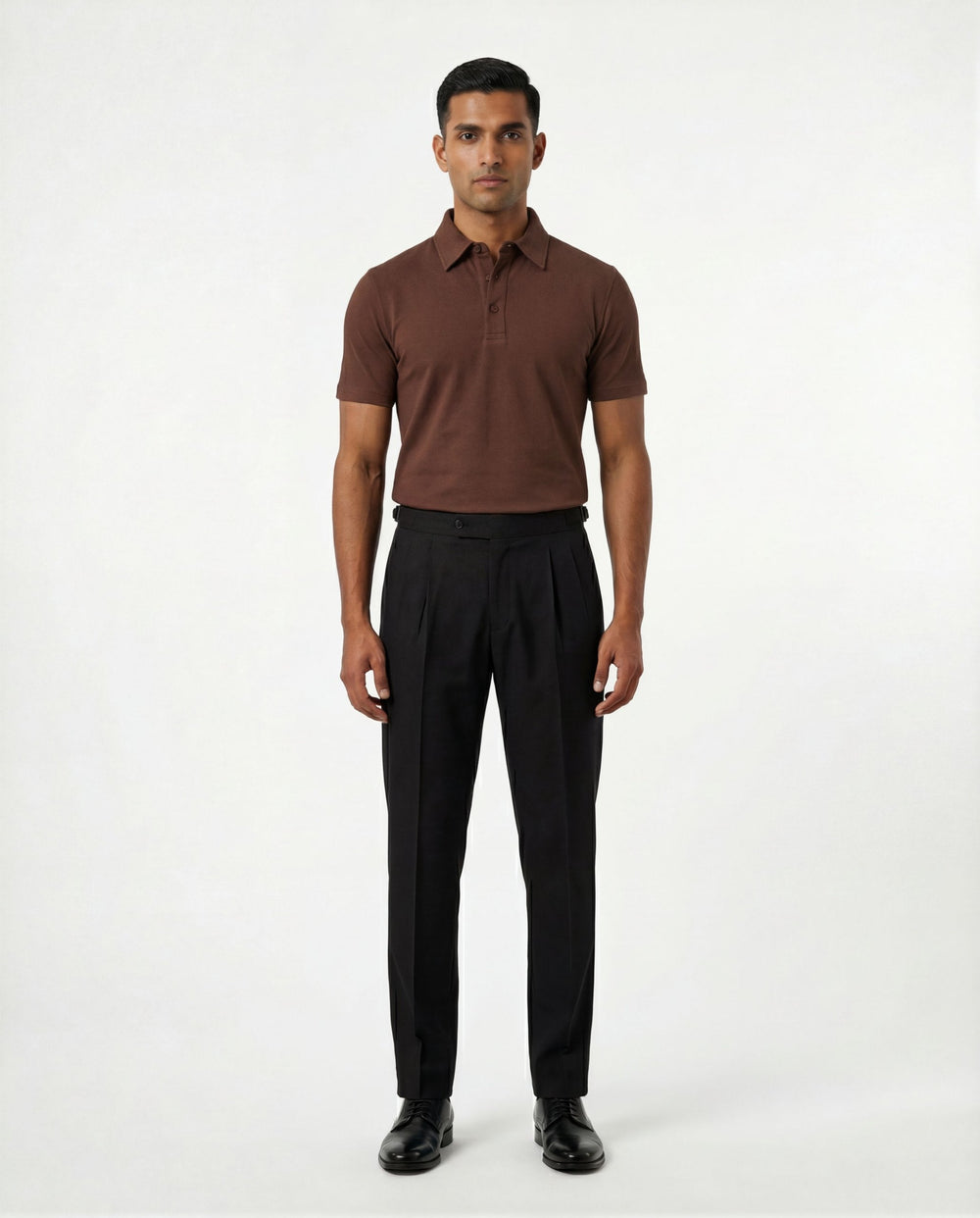 Maison Darya brown slim-fit Supima cotton polo